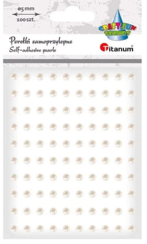 Perełki Craft-Fun Series białe 100szt. Titanum_86386