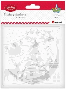 Szablony plastikowe Świąteczne 13x13cm 626419 Titanum