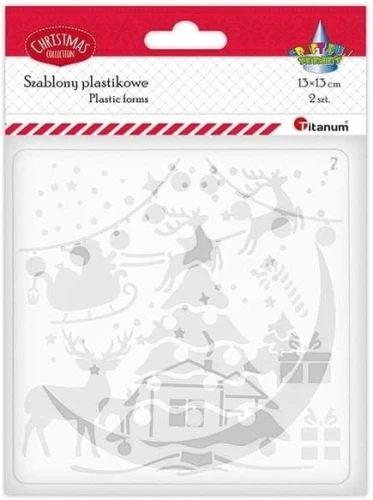 Szablony plastikowe Świąteczne 13x13cm 626419 Titanum_86406