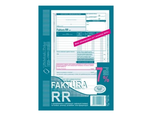 Faktura VAT RR dla rolników 185-3N MP_67645