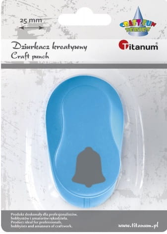 Dziurkacz kreatywny 25mm Dzwon Titanum_86471