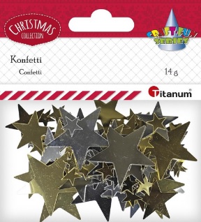 Konfetti Craft-Fun Series gwiazdki 14g Titanum_86484