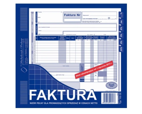 Faktura netto wielokopia 2/3  A4 100-2E MP_67663