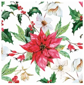 Serwetki Daisy Lunch SDGW-020401 Świąteczne 33x33cm 20szt Pol-Mak