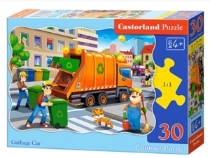 Puzzle 30 el. Śmieciarka Castorland