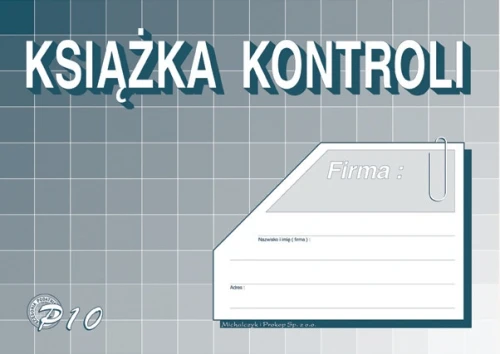 Książka kontroli A5 P10 MP_36263