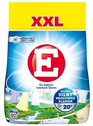 Proszek do prania XXL do białych i jasnych tkanin (60 prań) 3.3 kg E_87181