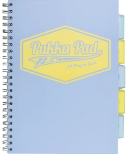 Kołozeszyt A4 200k kratka Project Book Pastel niebieski Pukka Pad