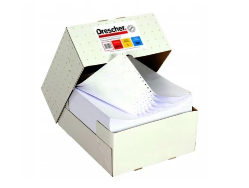 Papier offsetowy do drukarki igłowej 240x12x1 2000 składek Drescher_88934