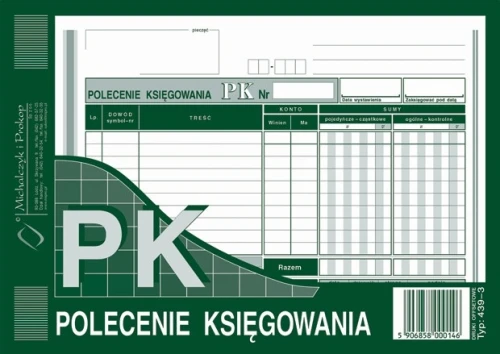 Polecenie księgowania A5 439-3 MP_23645