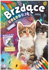 Malowanka z naklejkami Brzdące kolorują Kotki Skrzat
