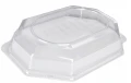 Taca jednorazowa plastikowa cateringowa 35x24,7x2cm 1szt czarna Papstar w przykrywką_87900