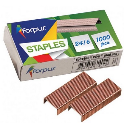 Zszywki do zszywacza 24/6 miedziane Forpus_87973