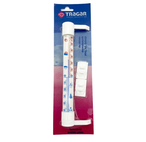Termometr zaokienny zewnętrzny samoprzylepny 23cm Tragar_88098