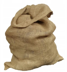 Worek jutowy naturalny 110x65cm, solidny ozdobny na prezenty Sojka