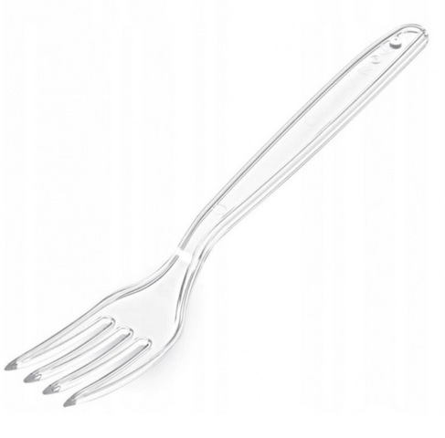Widelec transparenty wielokrotnego użytku Superior 50 sztuk KP_88211