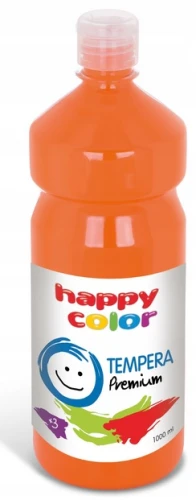 Farba Tempera premium 1000ml pomarańczowa Happy Color_88220