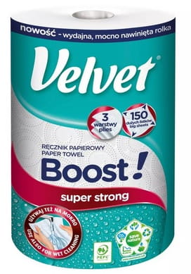 Ręcznik papierowy 3-warstwowy 150 listków 1szt Boost Velvet_88334