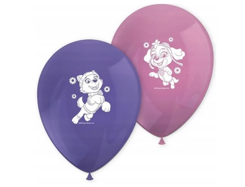 Balony lateksowe Psi Patrol Skye & Everest 11” 8szt Procos_88748