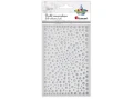 Kryształki samoprzylepne okrągłe srebrne O3/4/5/6mm 325szt Titanum_88911