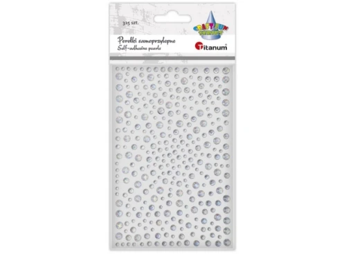 Kryształki samoprzylepne okrągłe srebrne O3/4/5/6mm 325szt Titanum_88911