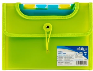 Teczka projektowa A5 z 6 przekładkami zielona Strigo