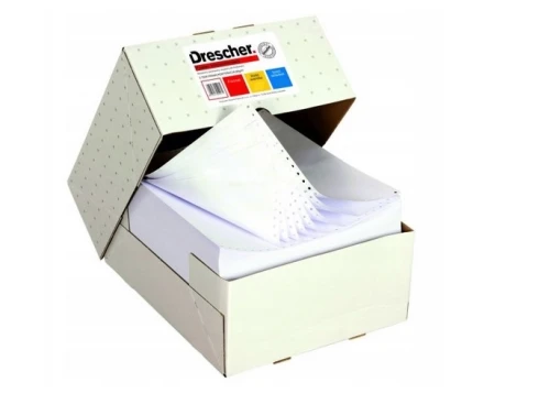 Papier offsetowy do drukarki igłowej 240x12x3 600 składek Drescher_89016