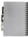 Kołozeszyt z zakładkami A5 100k kratka Dark AstraPAP_89060