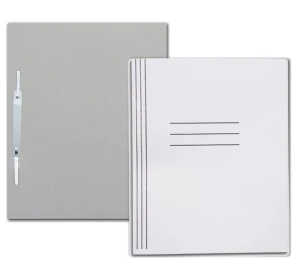 Skoroszyt PAP zwykły biały z falda 250g  A4 Barbara