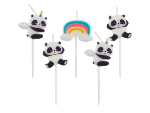 Świeczki pikery Pandy 5szt SF-SPPA Godan_89105