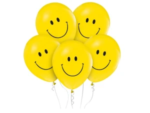 Balony żółte "Uśmiech" 30cm 5szt Godan