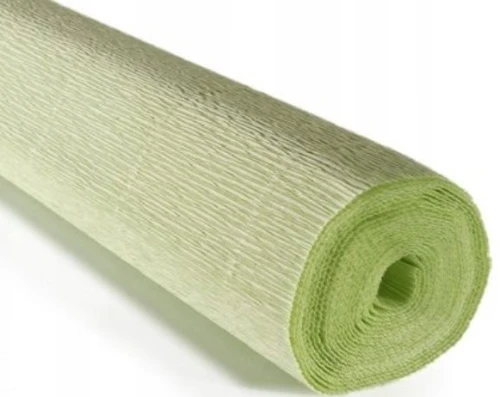 Krepina bibuła 566  jasna zielona 180g 50x250cm Cartotecnica Rossi_89135