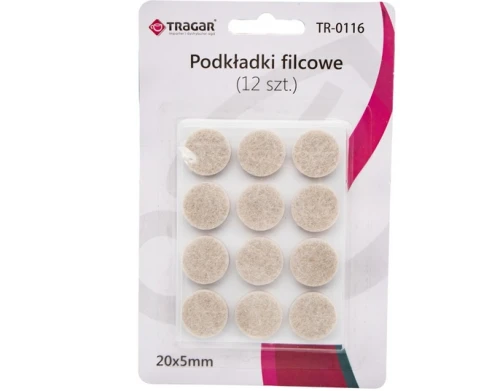 Podkładki filcowe pod krzesła 12szt TR-0116 Tragar_89159