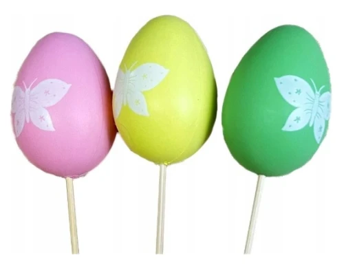 Jajka plastikowe na piku 40x60mm 6szt Titanum_89205