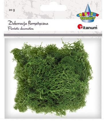 Dekoracyjny mech 20g zielony Titanum_89214