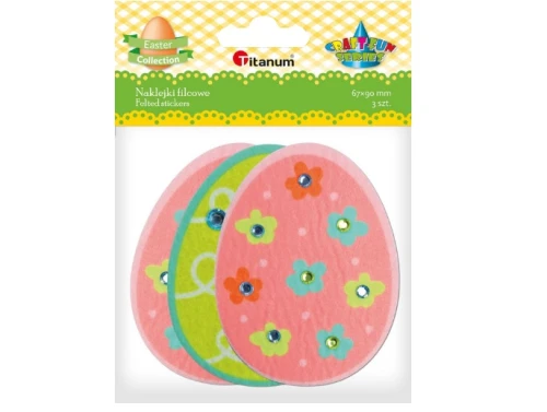 Naklejki filcowe Pisanki 3szt 491225 Titanum_89270