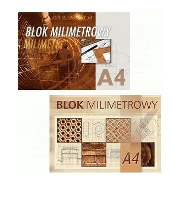 Blok milimetrowy A4 20ark Kreska_54249
