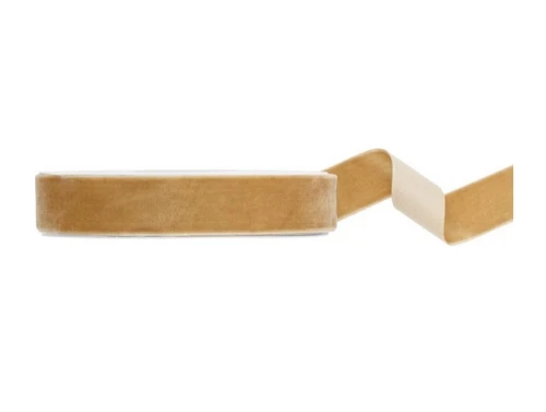Wstążka welurowa złota zimna 25 mm x 10 m TW25-019Z Party Deco_89284