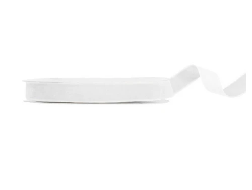 Wstążka welurowa biała 15 mm x 10 m Party Deco_89289