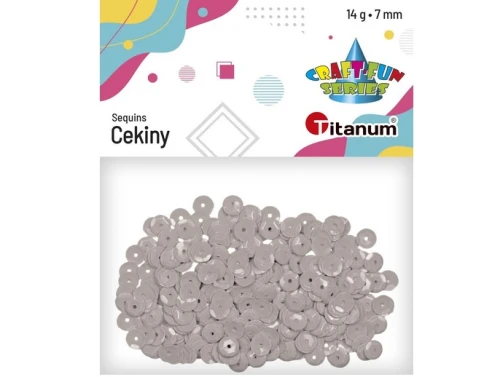 Cekiny 7mm 14g popielaty 486006 Titanum_89298