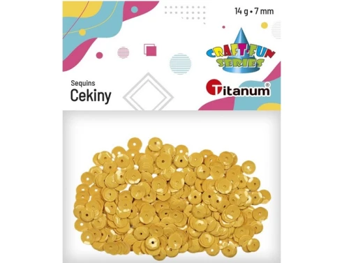 Cekiny 7mm 14g złoty 486007 Titanum_89304