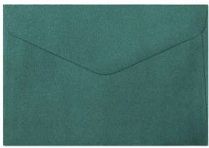 Koperty ozdobne C6 114x162mm zielone 150g 10szt. Galeria Papieru