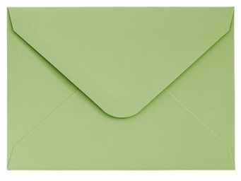 Koperta ozdobna MINI 70x100mm Gładki jasnozielony satynowany 10szt. 130g Galeria Papieru_89366