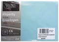 Koperta ozdobna C6 114 x 162mm Gładki niebieski 10szt. 130g Galeria Papieru_89372