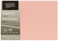 Koperta ozdobna C6 114x162mm Gładki satynowy pudrowy róż 10szt. 130g Galeria Papieru_89373
