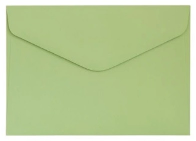 Koperta ozdobna C6 114x162mm Gładki satynowy jasnozielony 10szt. 130g Galeria Papieru_89377