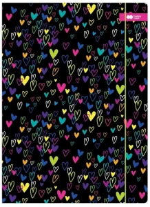 Teczka A4 My Love czarna Happy Color