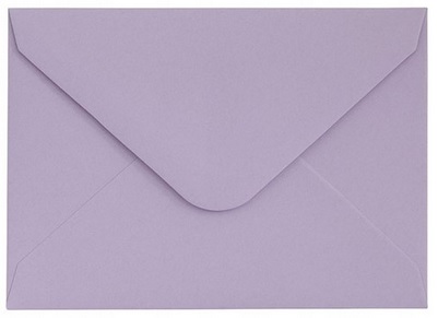 Koperta MINI Gładki Lawendowy 130g/m2, op/10szt. Galeria Papieru_89414