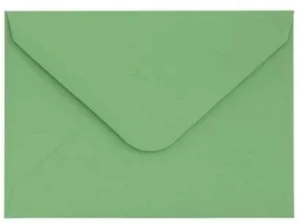 Koperta MINI Gładki Zielony satynowy 130g/m2, op/10szt. Galeria Papieru
