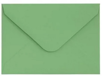 Koperta MINI Gładki Zielony satynowy 130g/m2, op/10szt. Galeria Papieru_89415